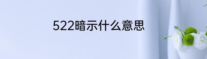 522暗示什么意思