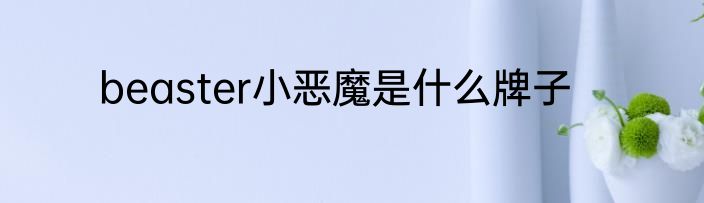 beaster小恶魔是什么牌子