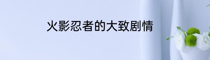 火影忍者的大致剧情