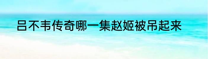 吕不韦传奇哪一集赵姬被吊起来