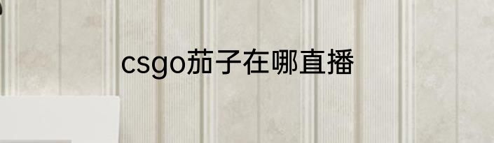 csgo茄子在哪直播