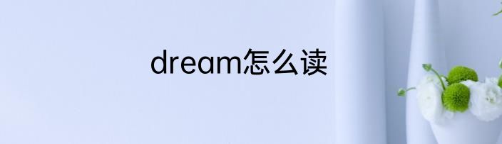 dream怎么读