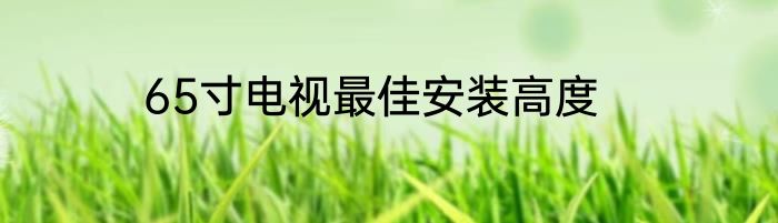 65寸电视最佳安装高度