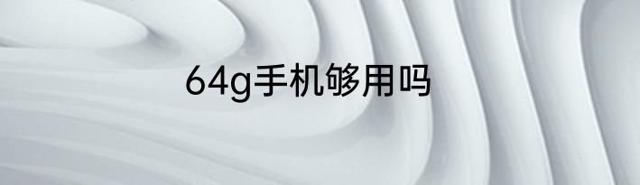 64g手机够用吗