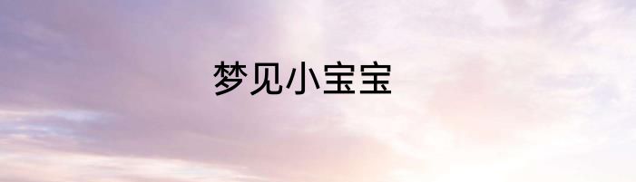 梦见小宝宝