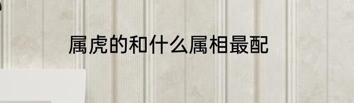 属虎的和什么属相最配