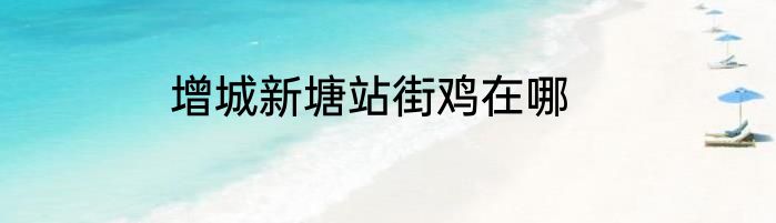 增城新塘站街鸡在哪