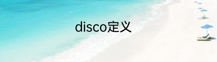 disco定义