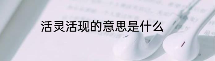 活灵活现的意思是什么
