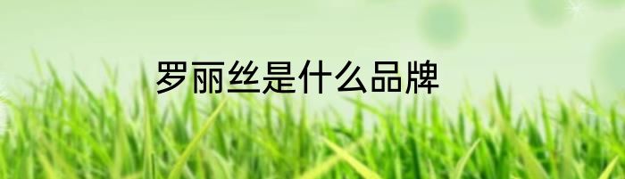 罗丽丝是什么品牌