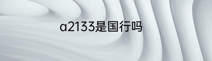 a2133是国行吗
