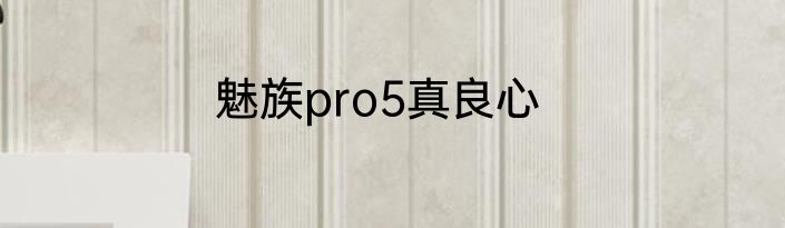 魅族pro5真良心