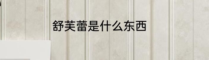 舒芙蕾是什么东西