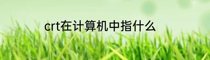 crt在计算机中指什么