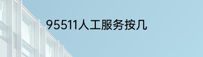 95511人工服务按几