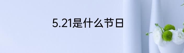 5.21是什么节日