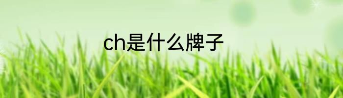 ch是什么牌子