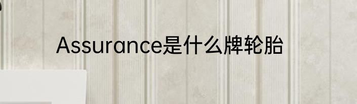 Assurance是什么牌轮胎