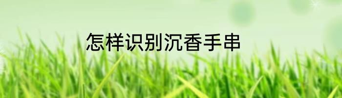 怎样识别沉香手串