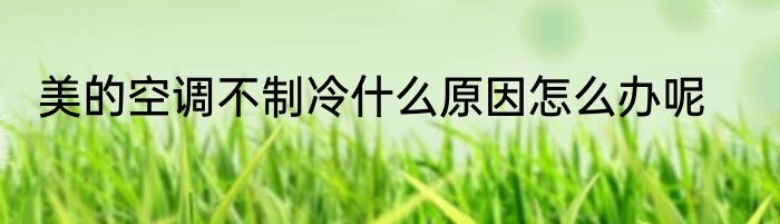 美的空调不制冷什么原因怎么办呢
