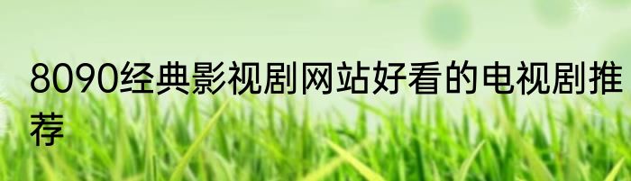 8090经典影视剧网站好看的电视剧推荐