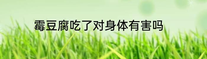 霉豆腐吃了对身体有害吗