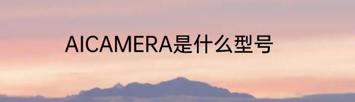 AICAMERA是什么型号