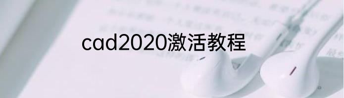 cad2020激活教程