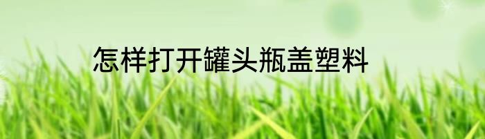 怎样打开罐头瓶盖塑料