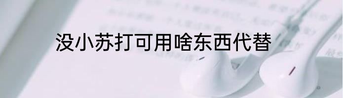 没小苏打可用啥东西代替