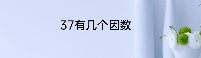37有几个因数
