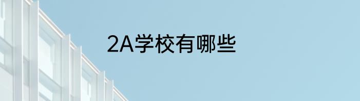 2A学校有哪些