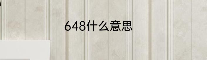 648什么意思