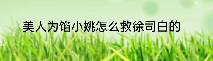 美人为馅小姚怎么救徐司白的