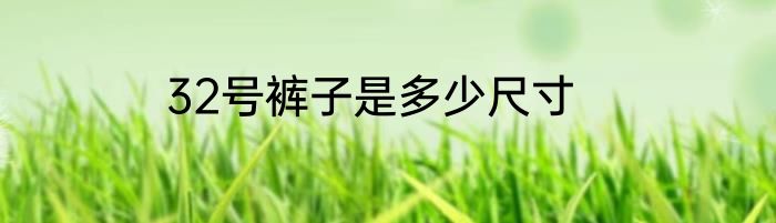 32号裤子是多少尺寸