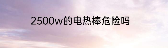 2500w的电热棒危险吗