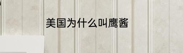 美国为什么叫鹰酱