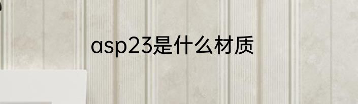 asp23是什么材质