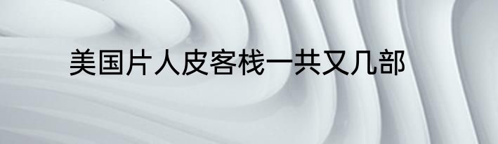 美国片人皮客栈一共又几部