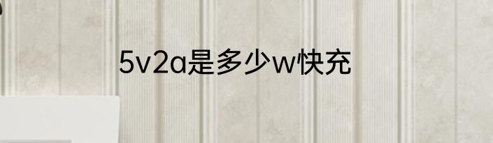 5v2a是多少w快充