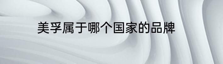 美孚属于哪个国家的品牌