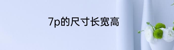 7p的尺寸长宽高