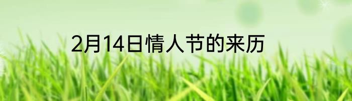 2月14日情人节的来历