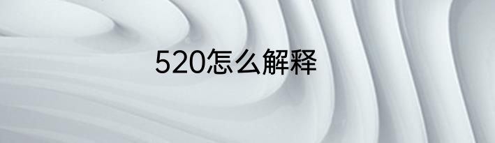 520怎么解释