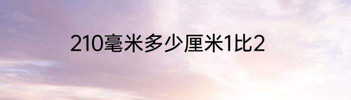 210毫米多少厘米1比2