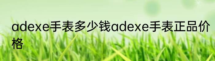 adexe手表多少钱adexe手表正品价格