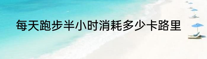 每天跑步半小时消耗多少卡路里