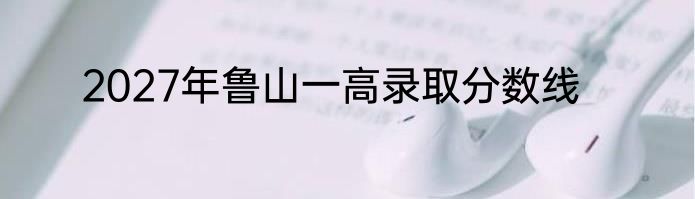 2027年鲁山一高录取分数线