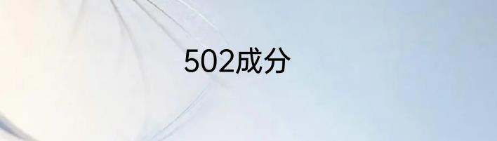 502成分