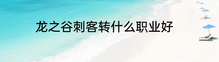 龙之谷刺客转什么职业好